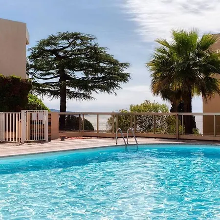 L11 Claire Fontaine Sea View 2 Bdr Ac Parking Swiming Pool Nice