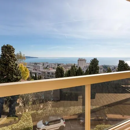 L11 Claire Fontaine Sea View 2 Bdr Ac Parking Swiming Pool Lejlighed Nice