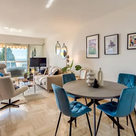 L11 Claire Fontaine Sea View 2 Bdr Ac Parking Swiming Pool * Nizza