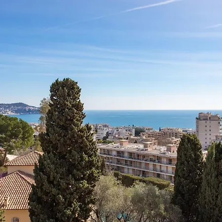 L11 Claire Fontaine Sea View 2 Bdr Ac Parking Swiming Pool Apartment Nice